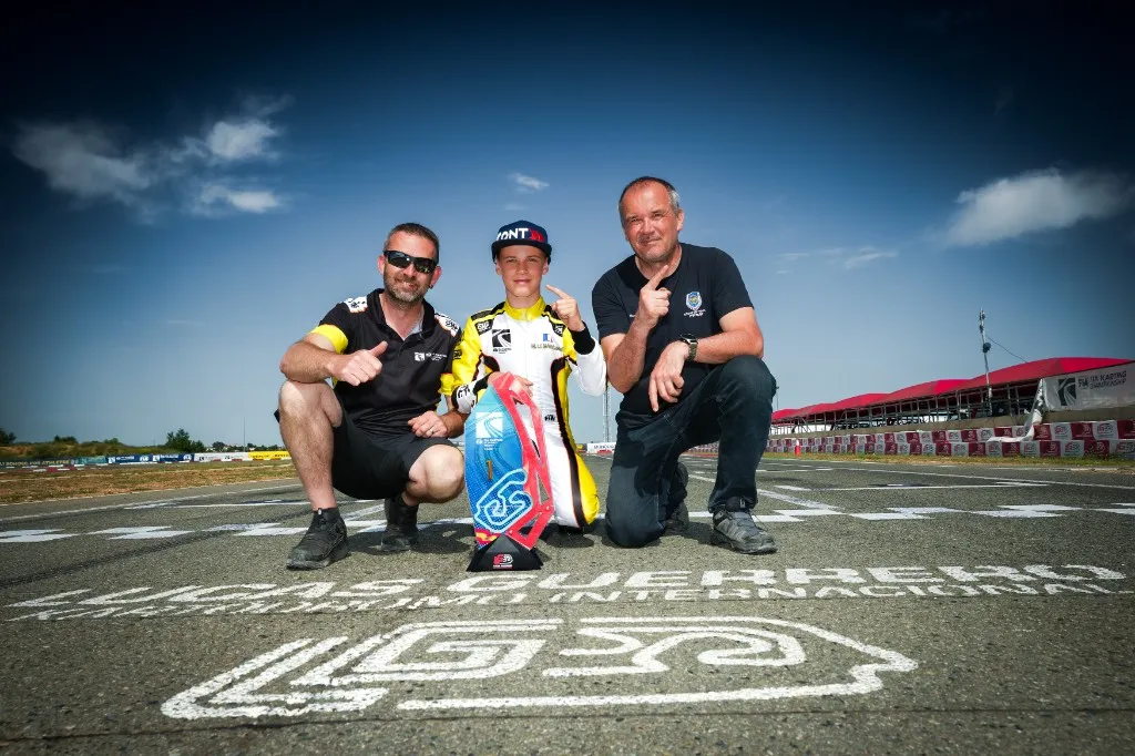 Maël with French Team